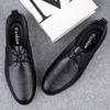 Fashion Genuine Leather Men Business Shoes Fashion Men's Oxford Shoes Lace-Up Male Breathable Casual Shoes Spring Summer  Flats Sneakers
