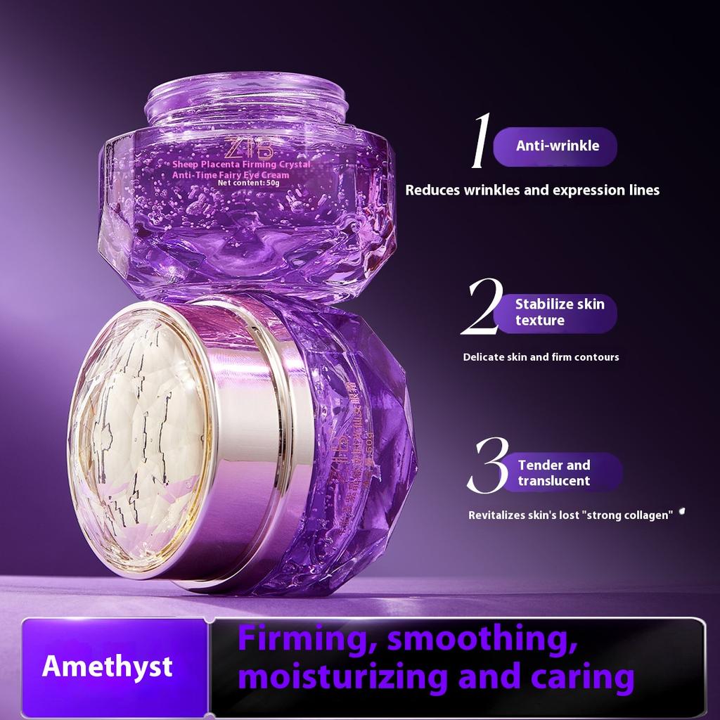 Schafsplazenta Lila Kristall Augencreme Lindert und Strafft Augenwinkel Erfrischend und Leicht Einzuziehen