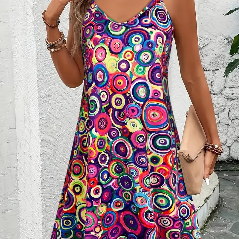 New spring and summer printed strapless women's dress