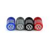 Para VOLKSWAGEN VW 4 peças Emblema de Carro Tampas de Válvula de Pneu de Roda Coberturas de Ar para Volkswagen Rline Golf GTI Bora Passat Jetta Beetle Tig