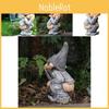 Playful Garden Gnome Cute Resin Sculpture Perfect For Enhancing Garden Decor