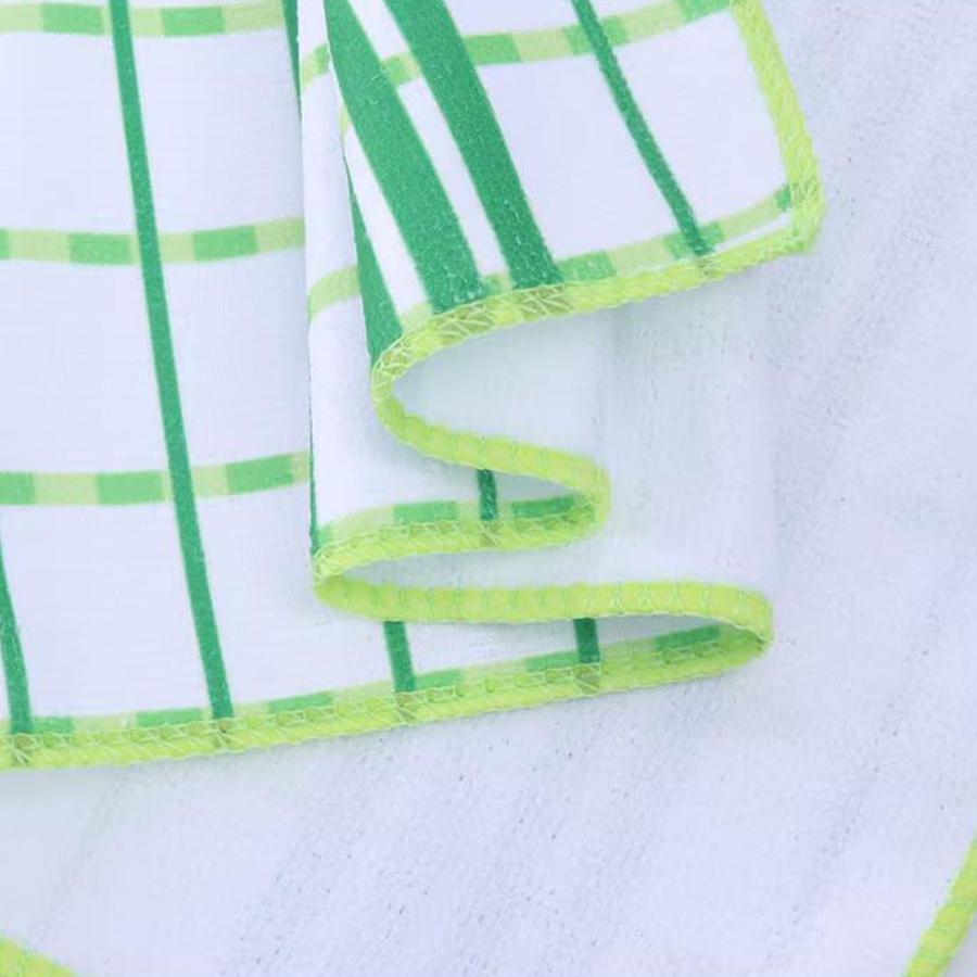 Checkered Kitchen Absorbent Cleaning Cloths, 6/12 Set, Household Dishcloths and Tablecloths, Easy-to-clean Household Cloths.