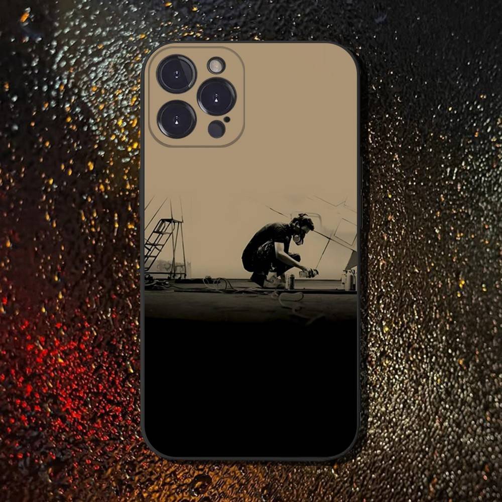 L-Linkin Meteora P-Park Handyhülle Für iPhone 6,17,16,15,14,13,12,11 Plus,Pro Max,XS,X,XR,SE,Mini,8,7,Weiche Silikon Schwarze Hülle