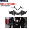Motorrad Zubehör Schwarz Naked Front Abtriebsspoiler Winglet Aerodynamik Flügel Kit Spoiler Für YAMAHA MT 07 2021 2022 2023
