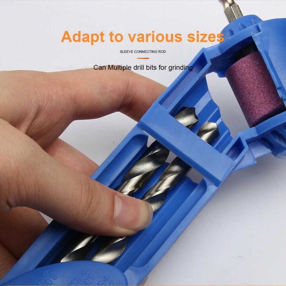 1 Set Portable Drill Bit Sharpener Corundum Grinding Wheel Bit Tool Drill Bit Sharpening Machine Grinder Polishing