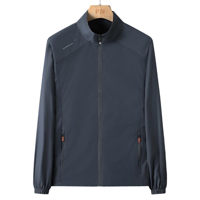 Ice Silk Men's Lightweight UV Protection Summer Jacket - Cool, Breathable Skin Layer for Fishing