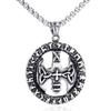 Gothic Titanium Steel Thor's Hammer Necklace Titanium Steel Men's Pendant Jewelry