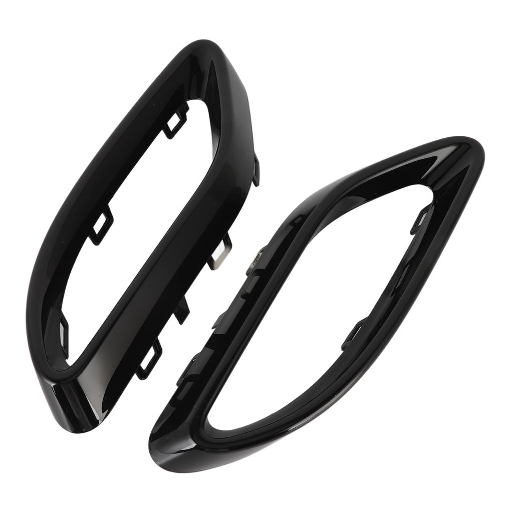 Gloss Black Exhaust Pipe Cover Tip Cover Trims Replacement for A B C E GLC ‑Class W177 W247 W205 W213 X253 C257 Tail Pipe Frame