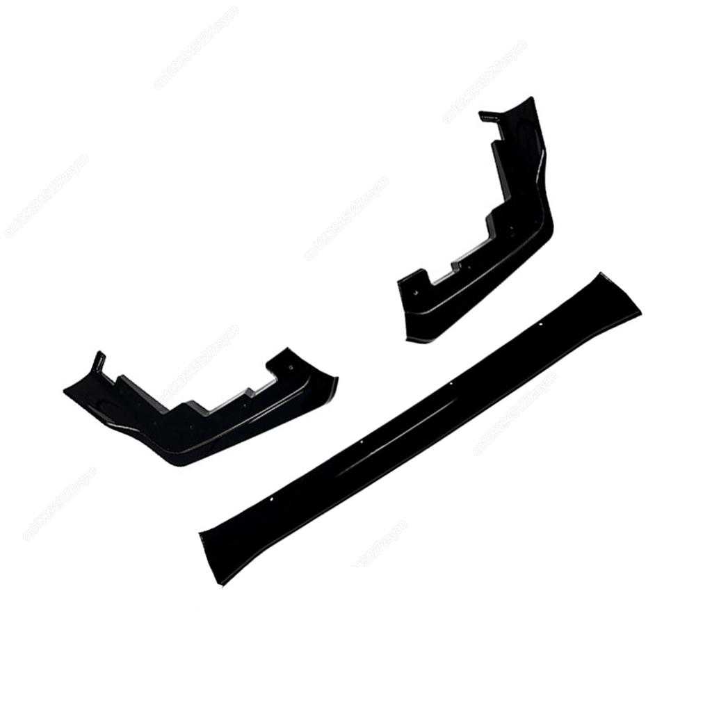 Car Front Bumper Spoiler Lip Guard Lowter Splitter Blade For Subaru Impreza WRX STI VA 2015-2021ABS Black Bodykits Tuning