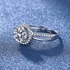 Fashionable Simulated Moissanite Ring for Women Versatile and Stylish Couple's Diamond Ring, Trendy Hand Accessory