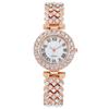 Fashion Roman Numeral Women's Watch & Bracelet Set with Diamond Inlay