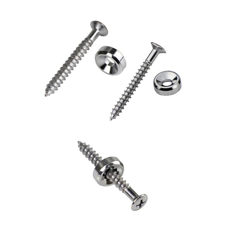 Guitar Neck Joint Bushing Guitar Neck Joint Ferrule with Screw Body Connecting Buckle Guitar Bass Neck Ferrule and Bolts