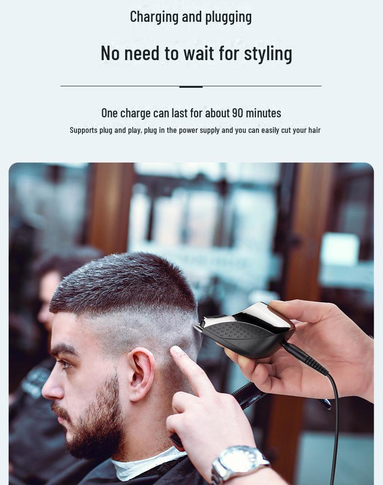 Rechargeable Electric Hair Clipper with Zero Blade for Men