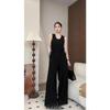 PRASE Elegant Satin Wide-Leg Jumpsuit