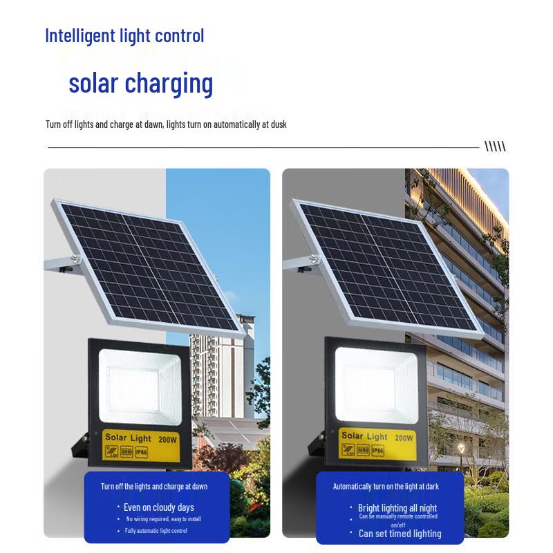 Outdoor Solar Flood Light 100W