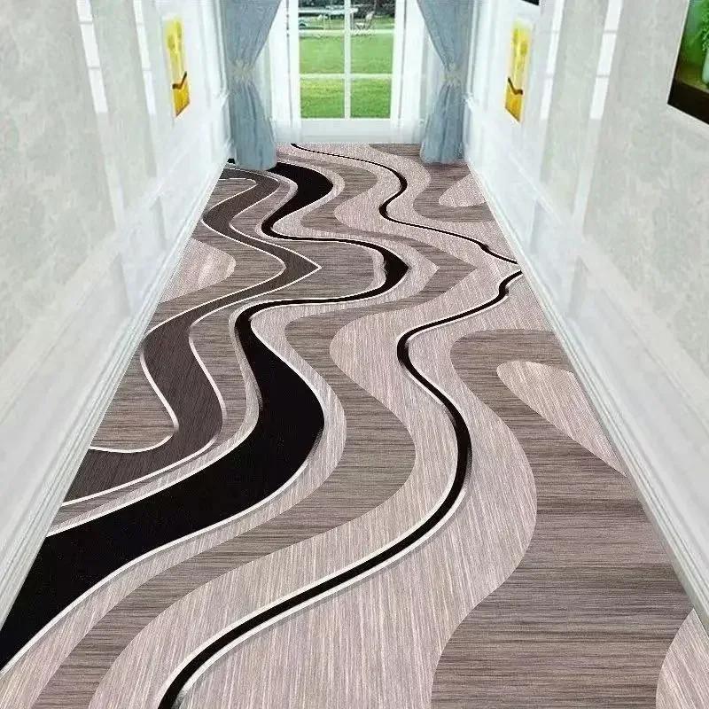 

Modern Long Corridor Carpet Non Slip Washable Runner Floor Mat for Hotel Lobby Home Decor Durable Stylish 60X100CM