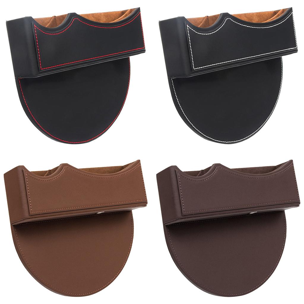 PU Leather Gap Storage Organizer, Multifunctional Gap Filler, Console Storage, for Cup Holder Cellphones Keys Cards