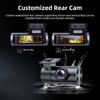 Acceo 4K Dash Cam Car DVR with WiFi Support Rear Camera GPS Night Vision Universal Automotive Black Box Support 4K Resolution