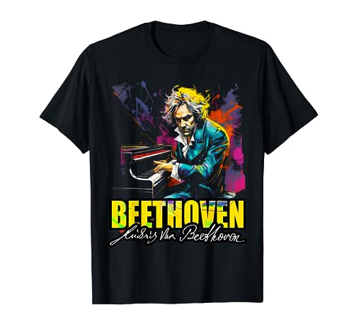 Classical music, piano, Ludwig van Beethoven T-shirt