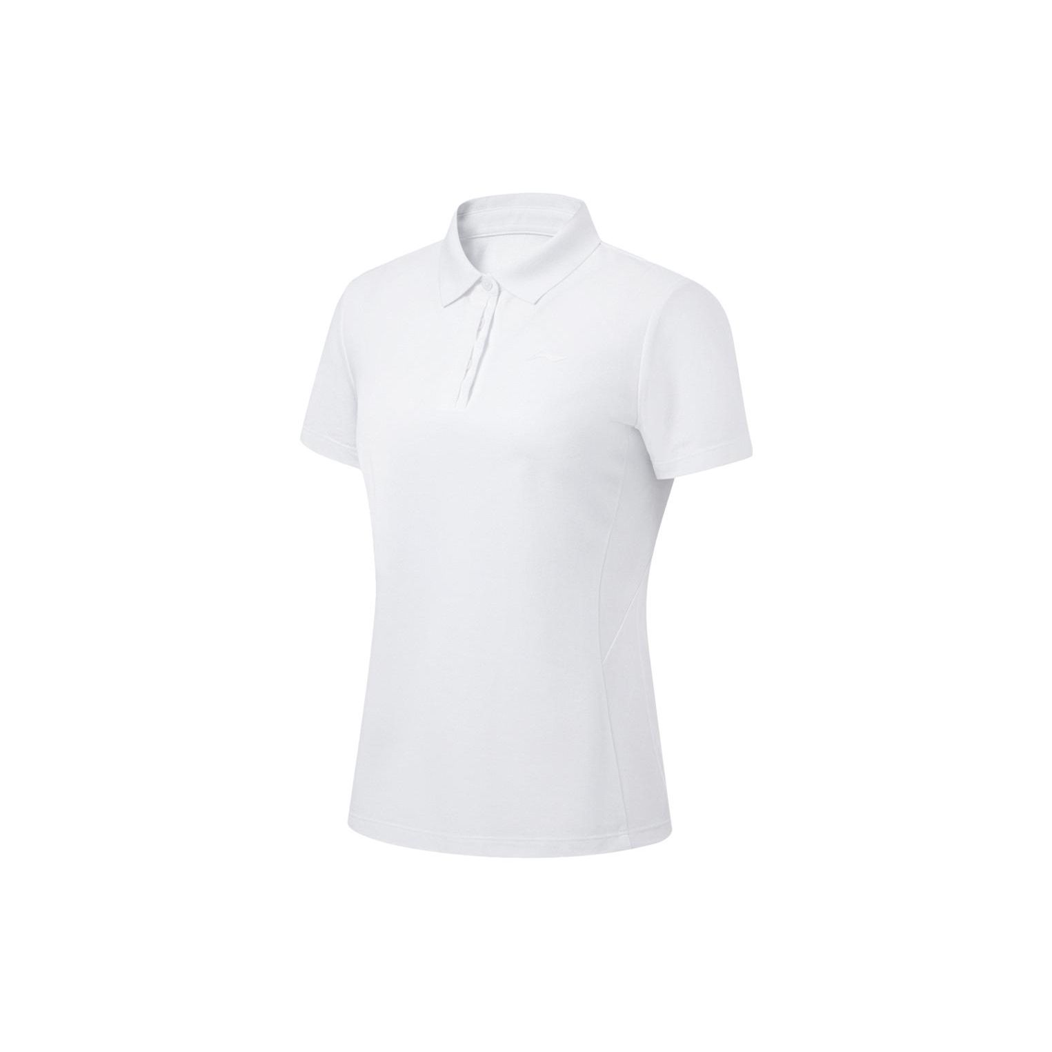 

Li-Ning Футболка-поло Fitness Series Simple Solid Color Casual с коротким рукавом, женские топы, белый цвет APLU256-1 XXL