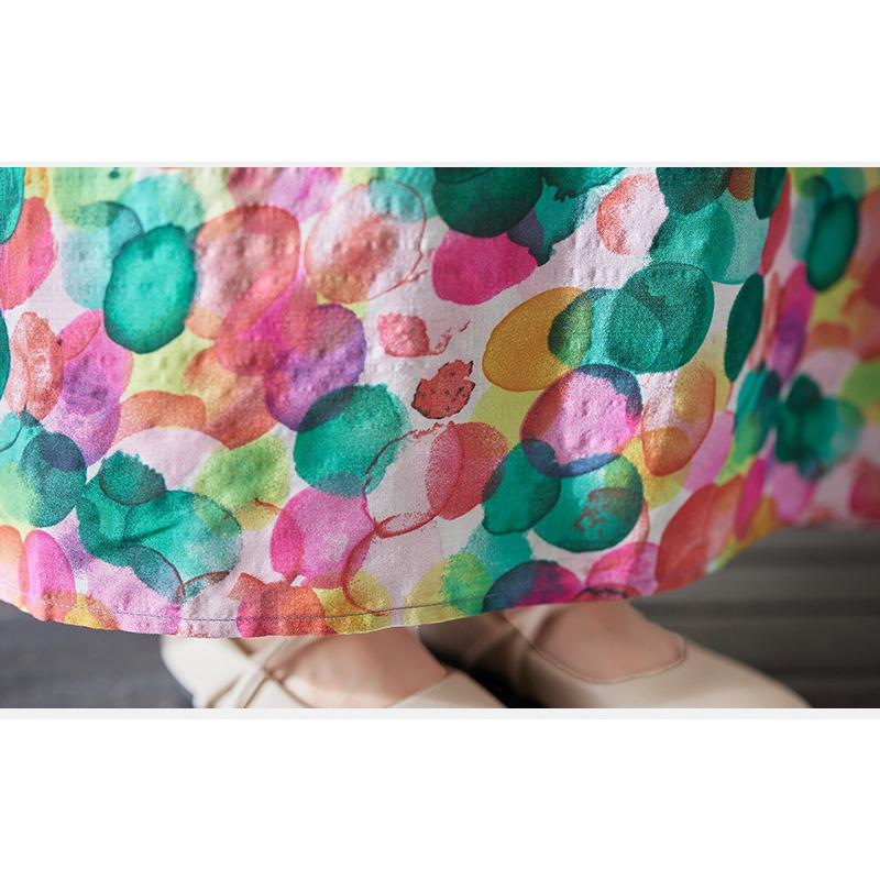 Весенне-летние женские винтажные длинные свободные хлопковые льняные платья больших — фото 10