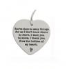1pc Heart-shaped White Porcelain Plaque, 'thank You' Message For Friends, Family And Coworkers, Gift Boxed