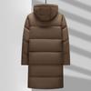Autumn and Winter Medium and Long Hooded Duck Down Warm Youth Casual Thickened Down Cold Jacket