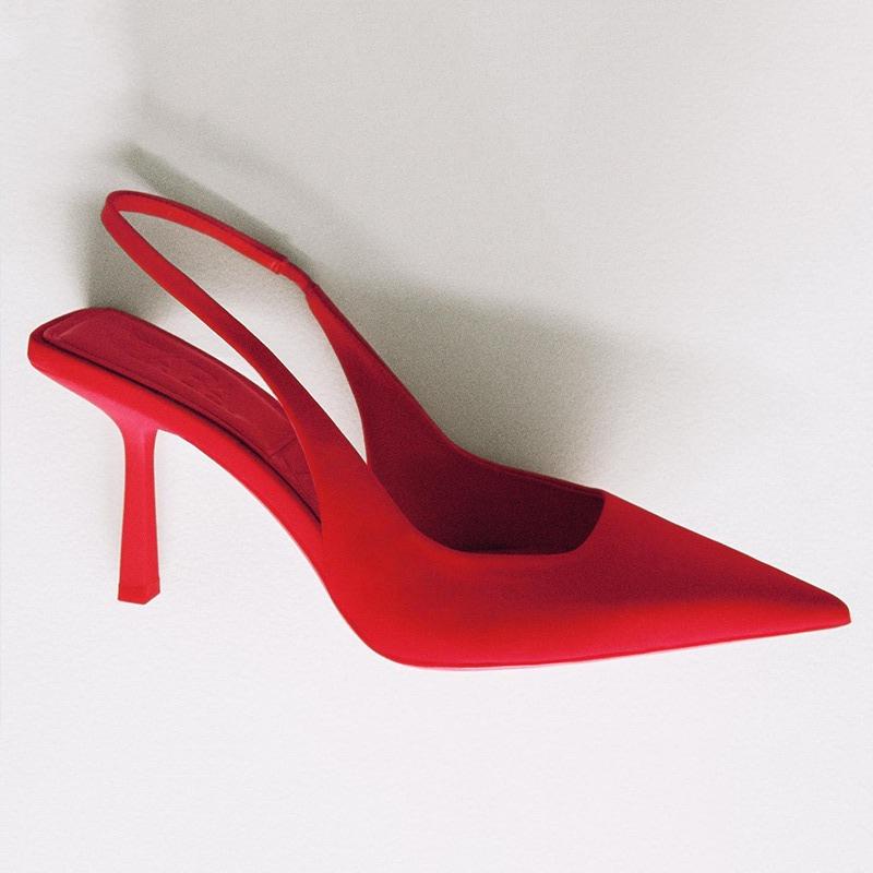 fashion 2024 Fashion Women's Heeled Sandals Shallow Mouth Comfort Shoes for Pointed Stiletto High Women's Shoes