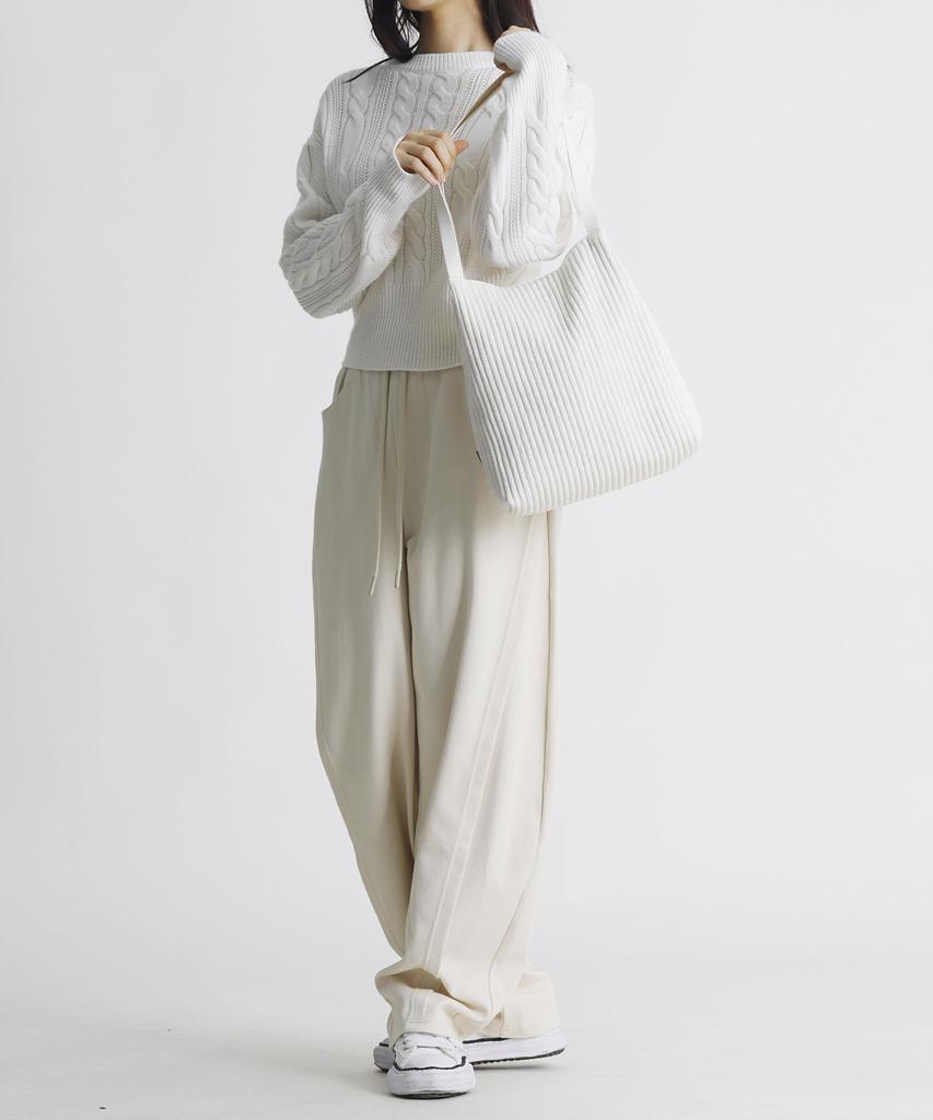 Green Stuff Effortlessly Boxy Shopper Bag 61 Ribbed Corduroy - Ivory