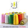 Black and White Thick Denim Sewing Thread Roll for Machine and Hand Sewing