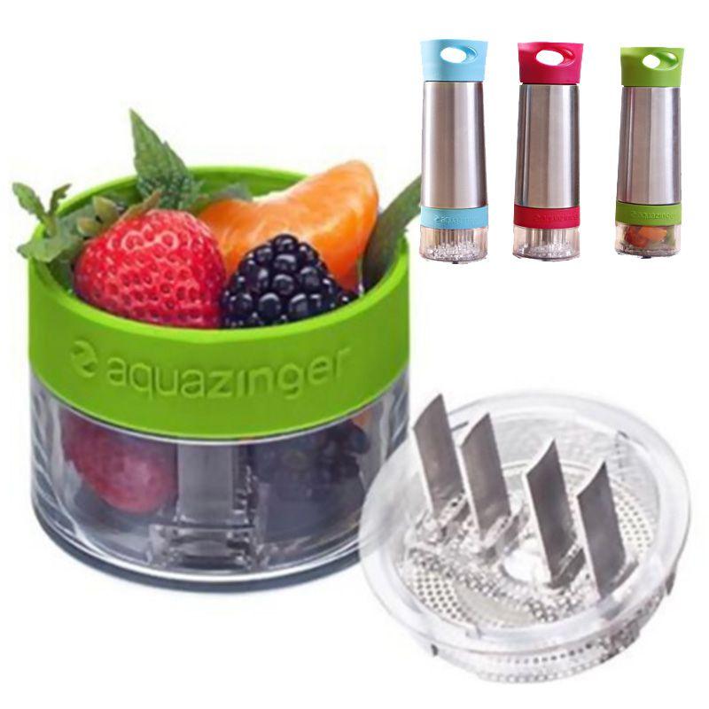 Aqua Zinger Flavor Infuser Flavored Water Bottle With Stainless Steel Design For Healthy Hydration