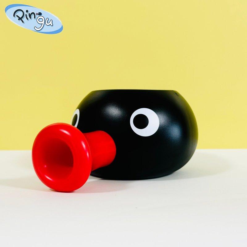 Zestaw kubek ze słomką i wiaderko na popcorn Pingu z pluszowym wisiorkiem Urocze pingwiny Naczynia do picia Kolekcjonerski Dekoracja na wystawę Prezent dla fanów