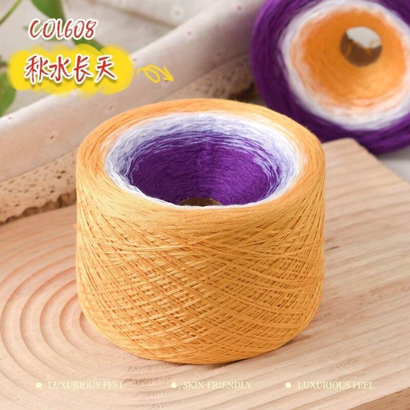 300G Gezwirnte Baumwolle Mischung Fantasie Kuchen Garn Handgemacht DIY Gestrickt Haken Schal Mantel Schal Garn