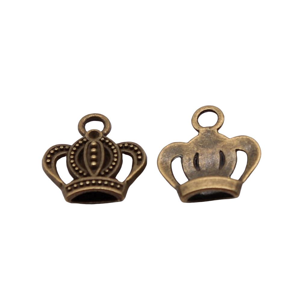 Crown Charms Multi Color Alloy Pendants For Royal Princess Jewelry Accessories