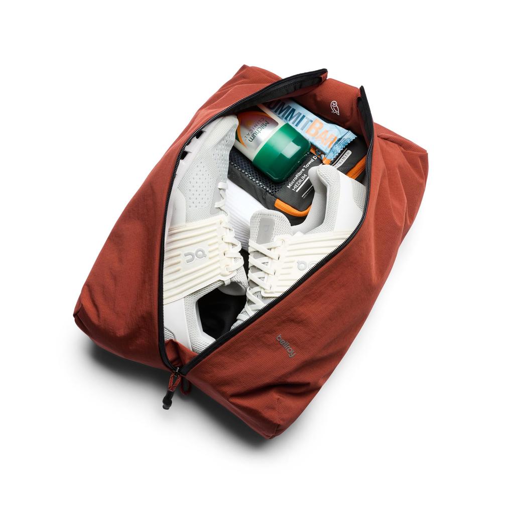 Bellroy Lekki organizer podróżny 10L, saszetka do pakowania zamykana na zamek błyskawiczny, na podróż, glina -