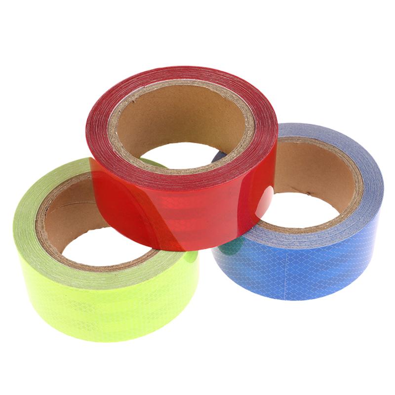 High Intensity Reflective Adhesive Tape 5Cm*10M Diamond Grade Red White Yellow Waterproof Car Stickers Reflectors Strip For Truc