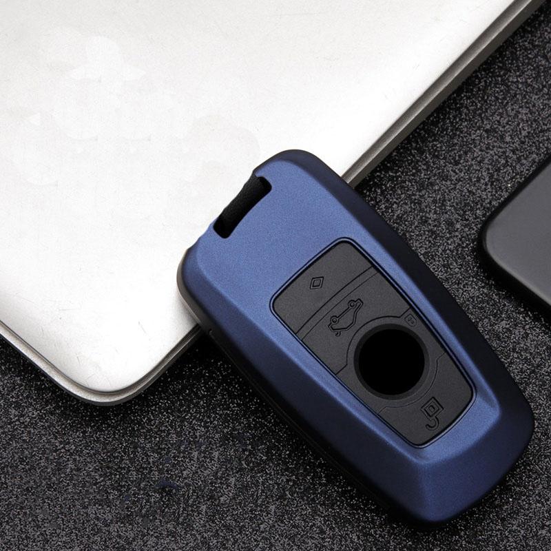 Carbon Fiber Car Key Fob Case Skin Cover For Bmw 3 4 5 Series 320I 530I 550I F20 F21 F30 F31 F25 F01 F02 Car Key Case