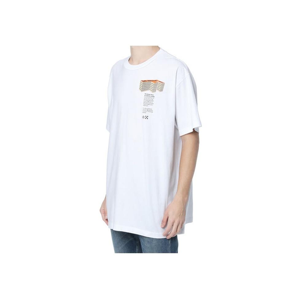 Off-White SS20 Rationalism Logo Print T-Shirt Men Tops White OMAA038R201850070188
