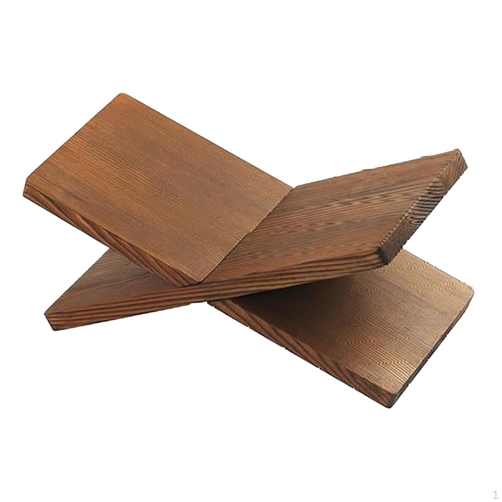 

Book Stand Shelf Cookbook Holder Sturdy Reading Rest for Kids Tabletop Rack Desktop коричневий