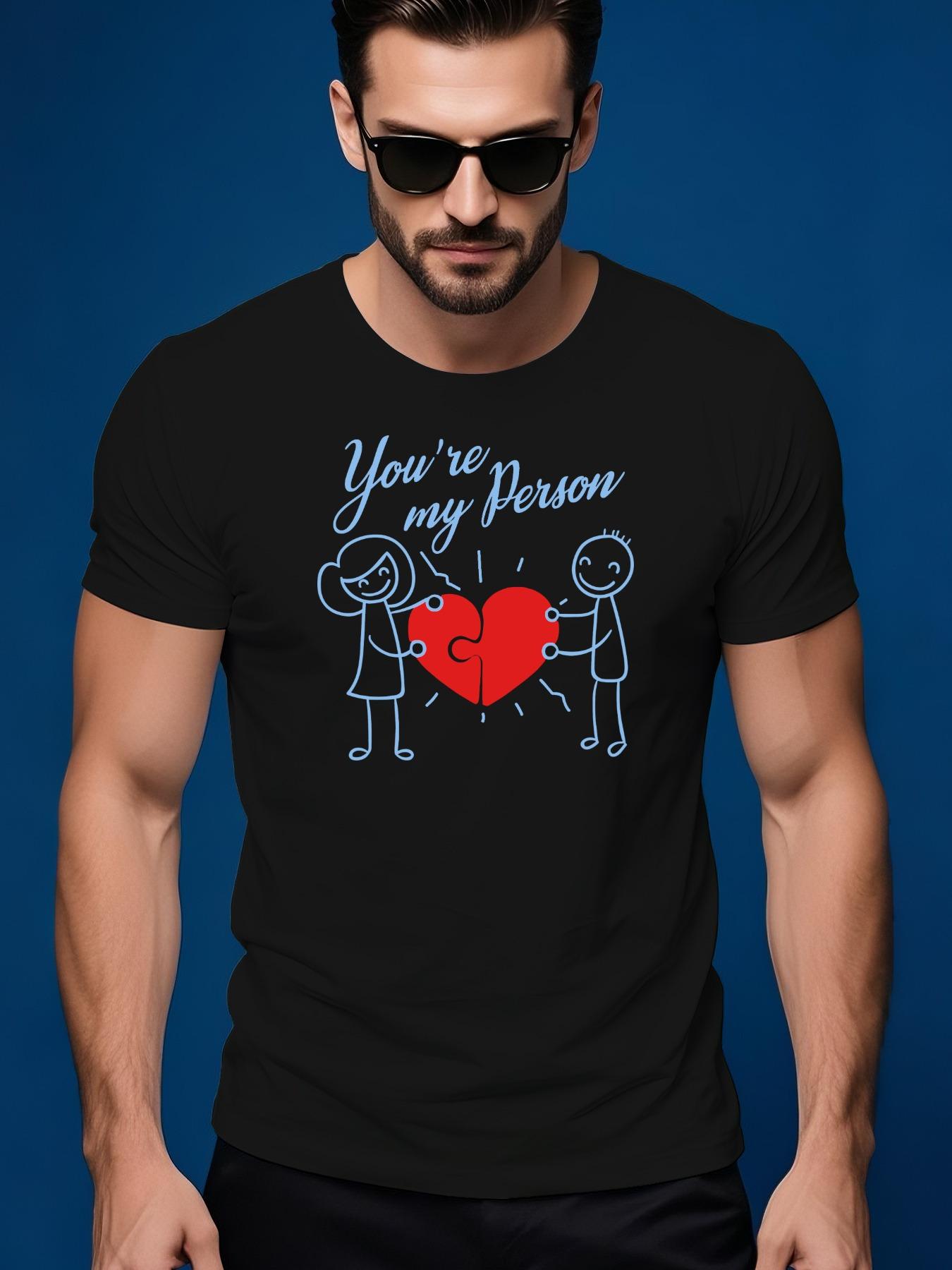 Summer Tshirt with Heart Couple Design - You re My Perso... XXXL