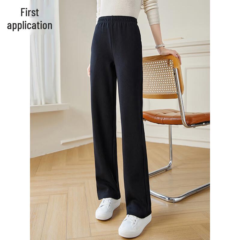 Chushen Women's High-Waist Straight Leg Casual Pants