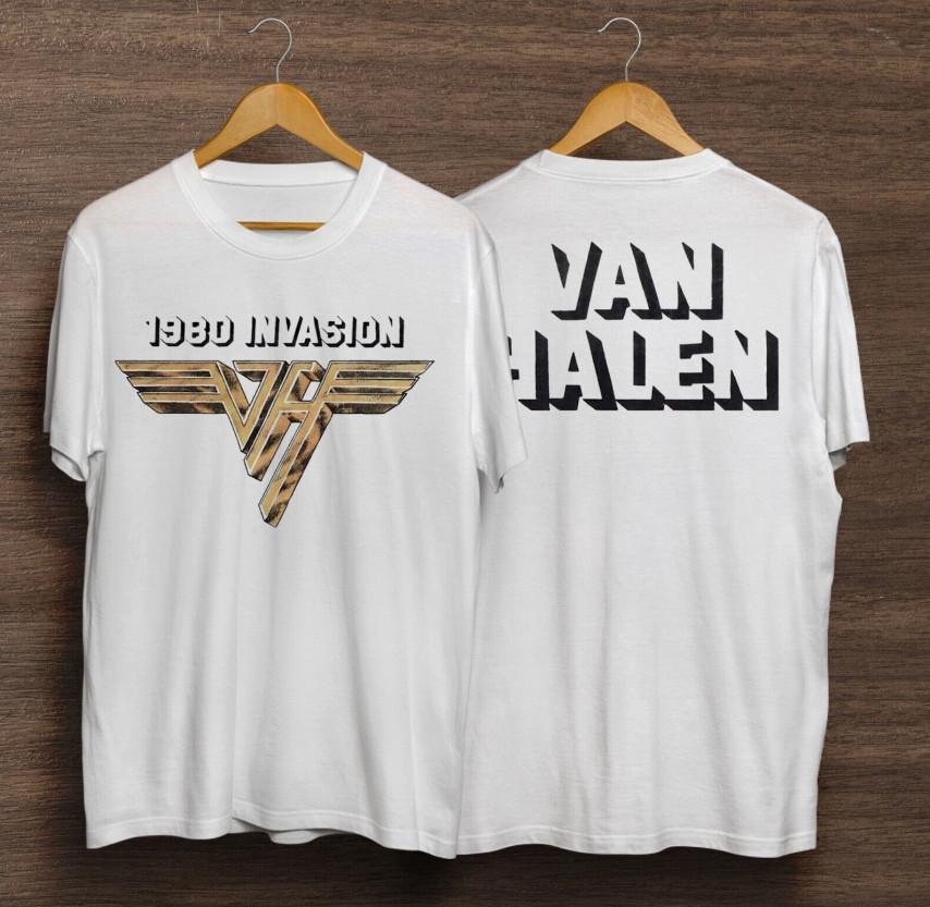 Футболка Van Halen World Tour Invasion, Винтажная футболка Van Halen 90-х S