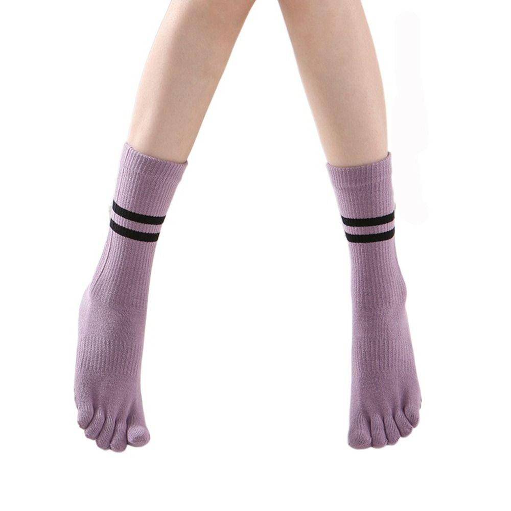 Socks Non-slip Sports Five Toe Five-Finger Socks Split Toe Socks Middle Tube Socks Female Hosiery