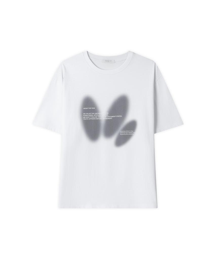 DRAW FIT Wear The Low Half T-Shirt [White]