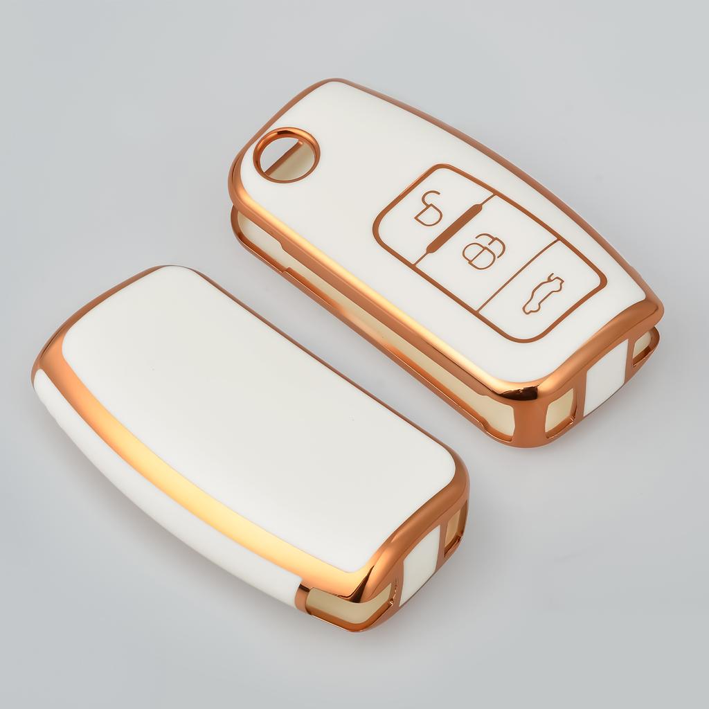 Tpu Car Key Case Cover For For Ford Focus 2 MK2 Fiesta Mondeo Galaxy Falcon Territory Ecosport Kuga Escape Key Fob Case Keychain