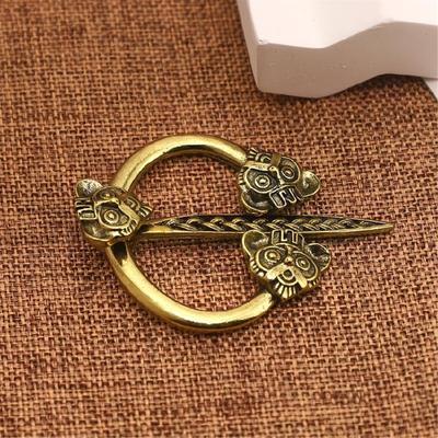 Permanent Mixture Animal Head Brooch Pin Holds Shawls Jackets Safely Elegant Decorative Grip