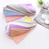 Coral Fleece Warp Knit Lace Towel: Absorbent 30x30cm Kitchen Wipe Cloth