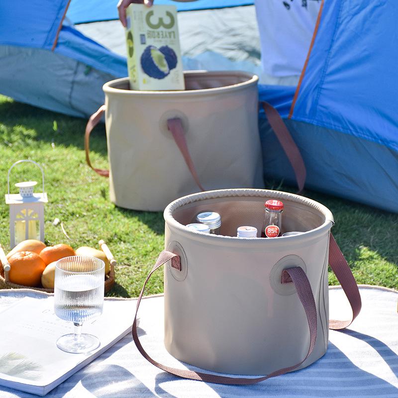 Portable Large-Capacity Folding Water Bucket for Camping and Travel