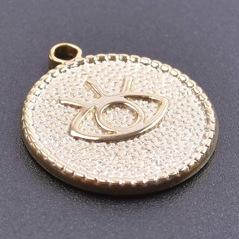 5pcs/Lot Gold Color Animal Butterfly Charm Ojo Turco Stainless Steel Charms For Jewelry Making Supplies Skull Head Star Moon Eye