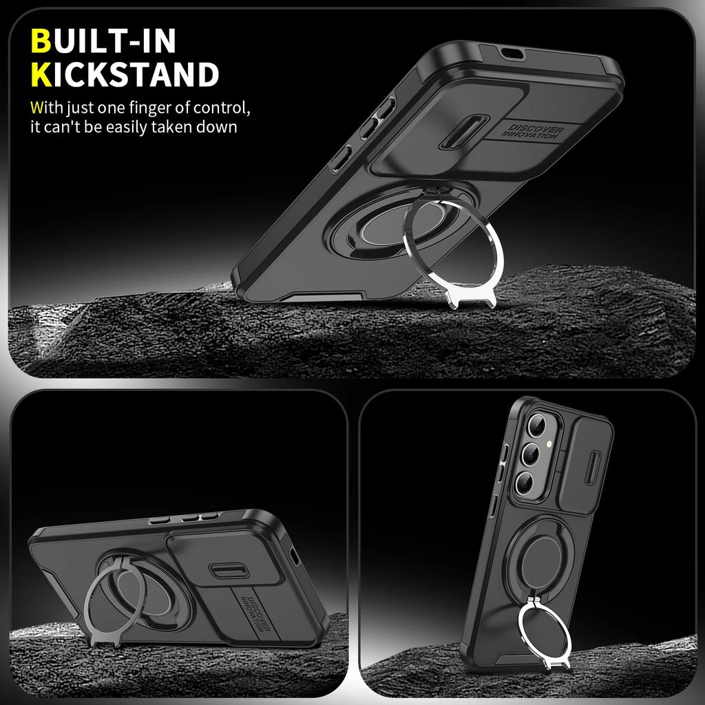 Military Grade Armor Case for Samsung Galaxy S25 FE 5G A17 S23 Ultra S22 S21 S24 Plus A56 A36 A16 A55 A35 A15 Kickstand Cover